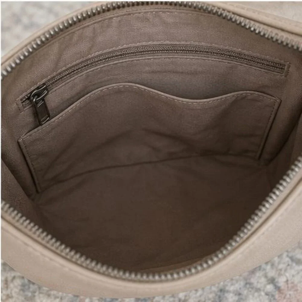 Ivory Vegan Leather Bag